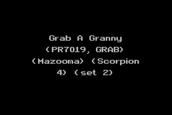 Grab A Granny (PR7019, GRAB) (Mazooma) (Scorpion 4) (set 2)
