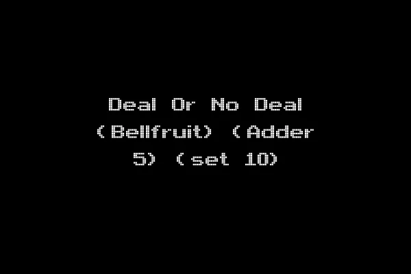 Deal Or No Deal (Bellfruit) (Adder 5) (set 10)