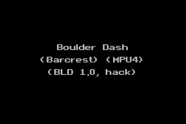 Boulder Dash (Barcrest) (MPU4) (BLD 1.0, hack)