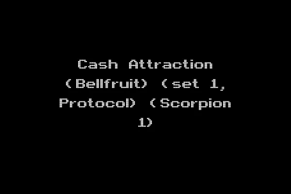 Cash Attraction (Bellfruit) (set 1, Protocol) (Scorpion 1)
