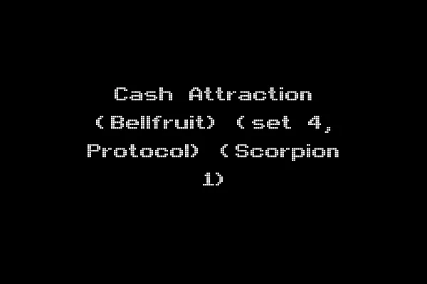 Cash Attraction (Bellfruit) (set 4, Protocol) (Scorpion 1)