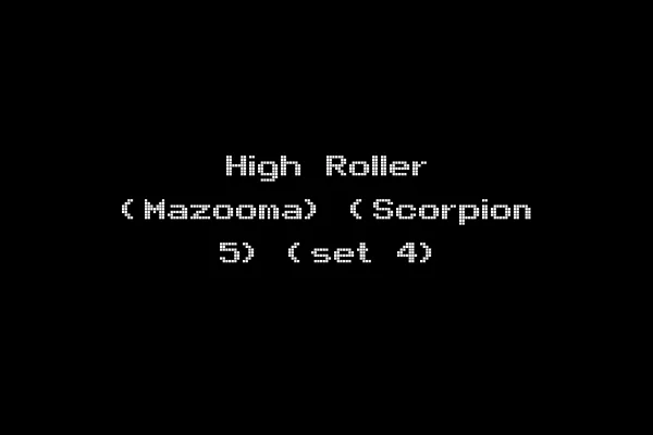 High Roller (Mazooma) (Scorpion 5) (set 4)