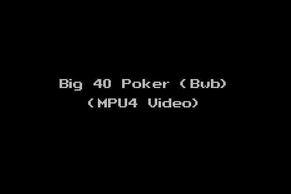 Big 40 Poker (Bwb) (MPU4 Video)