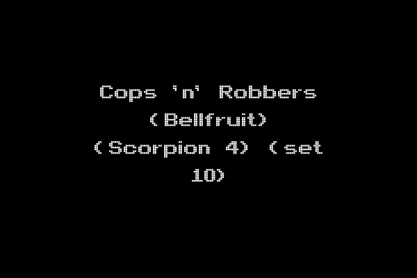 Cops 'n' Robbers (Bellfruit) (Scorpion 4) (set 10)