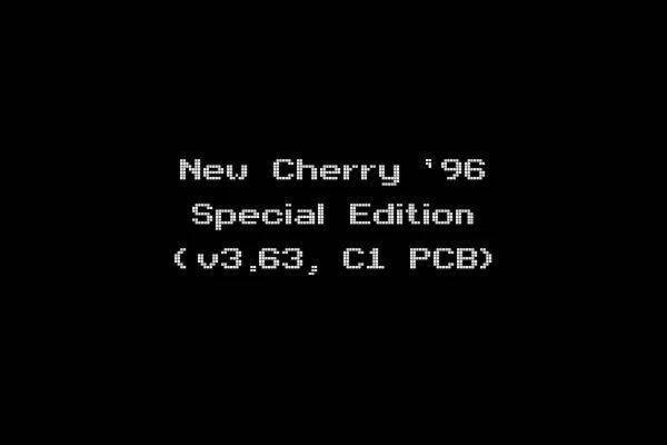 New Cherry '96 Special Edition (v3.63, C1 PCB)