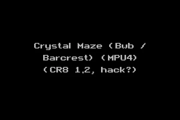 Crystal Maze (Bwb / Barcrest) (MPU4) (CR8 1.2, hack?)