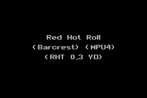 Red Hot Roll (Barcrest) (MPU4) (RHT 0.3 YD)