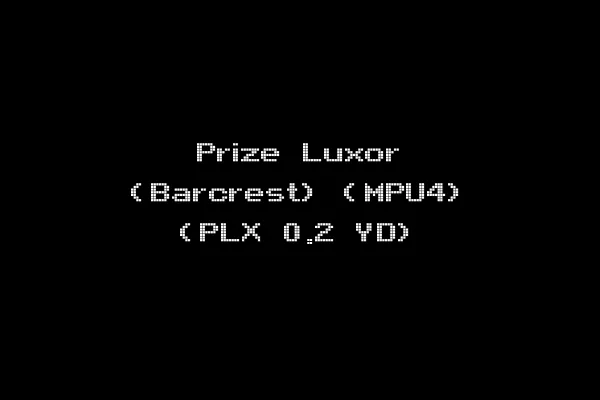 Prize Luxor (Barcrest) (MPU4) (PLX 0.2 YD)