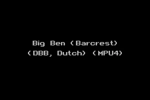 Big Ben (Barcrest) (DBB, Dutch) (MPU4)