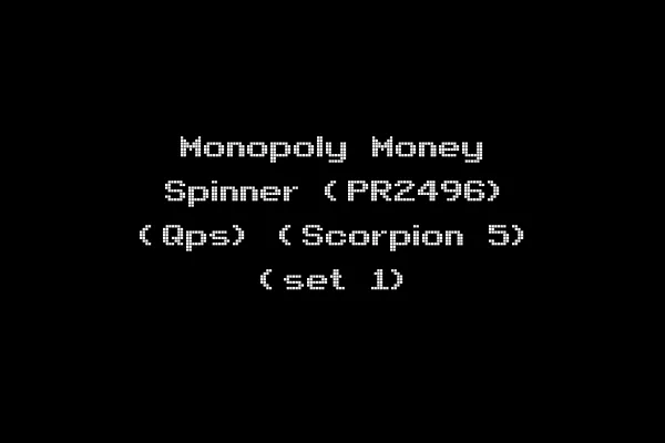 Monopoly Money Spinner (PR2496) (Qps) (Scorpion 5) (set 1)