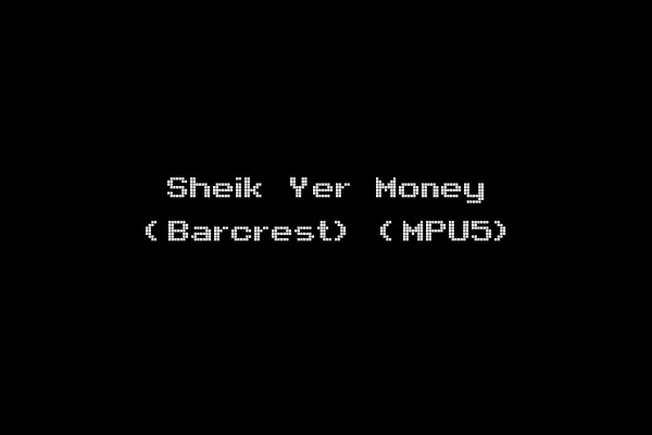 Sheik Yer Money (Barcrest) (MPU5)