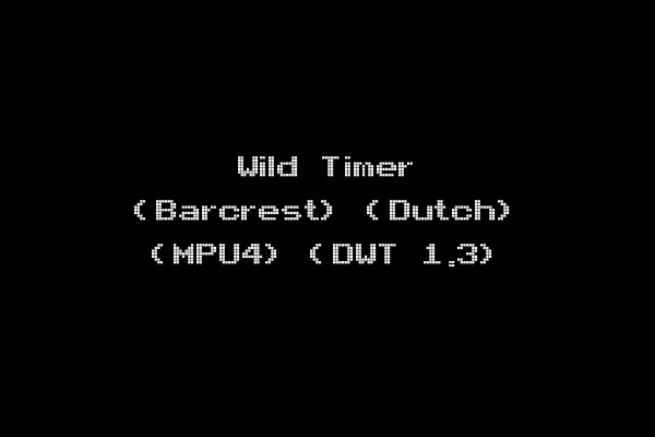 Wild Timer (Barcrest) (Dutch) (MPU4) (DWT 1.3)
