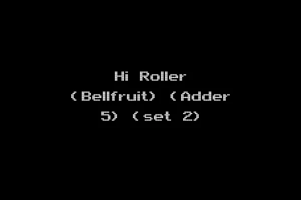 Hi Roller (Bellfruit) (Adder 5) (set 2)