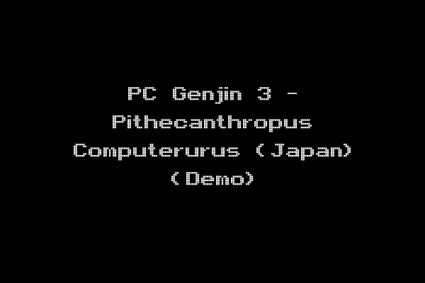 PC Genjin 3 - Pithecanthropus Computerurus (Japan) (Demo)