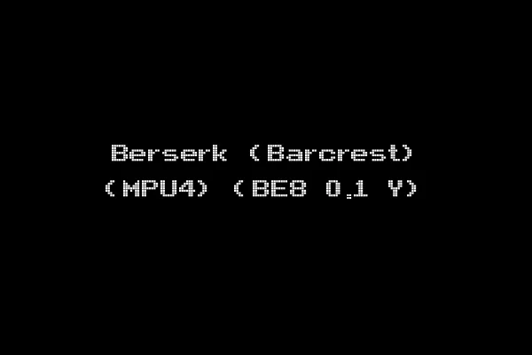Berserk (Barcrest) (MPU4) (BE8 0.1 Y)