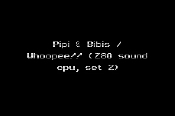 Pipi & Bibis / Whoopee!! (Z80 sound cpu, set 2)