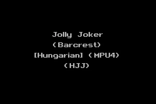 Jolly Joker (Barcrest) [Hungarian] (MPU4) (HJJ)
