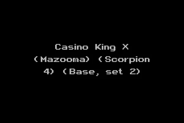 Casino King X (Mazooma) (Scorpion 4) (Base, set 2)