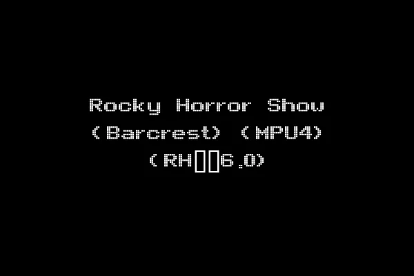Rocky Horror Show (Barcrest) (MPU4) (RH__6.0)