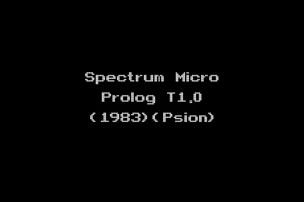 Spectrum Micro Prolog T1.0 (1983)(Psion)