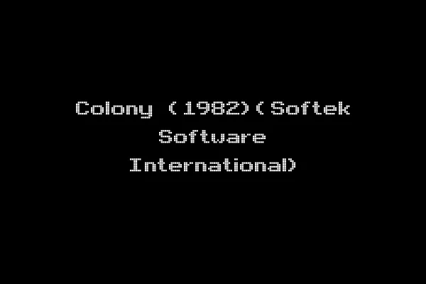Colony (1982)(Softek Software International)