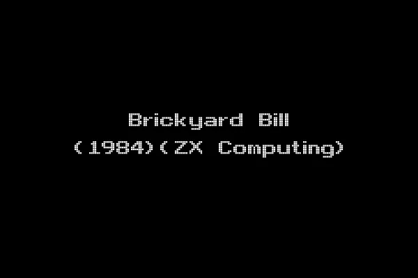 Brickyard Bill (1984)(ZX Computing)