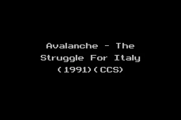 Avalanche - The Struggle For Italy (1991)(CCS)