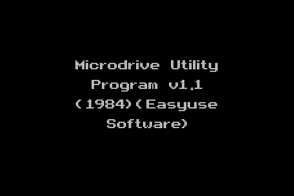 Microdrive Utility Program v1.1 (1984)(Easyuse Software)