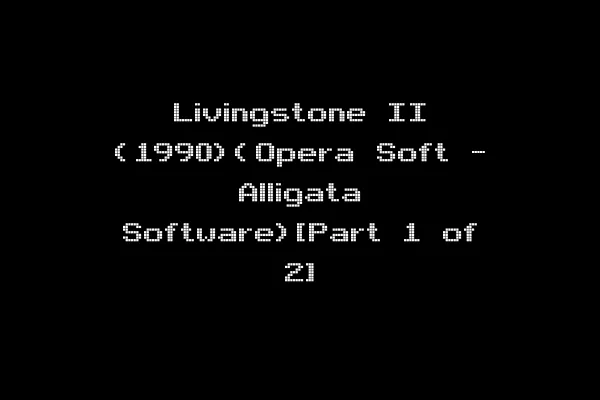 Livingstone II (1990)(Opera Soft - Alligata Software)[Part 1 of 2]