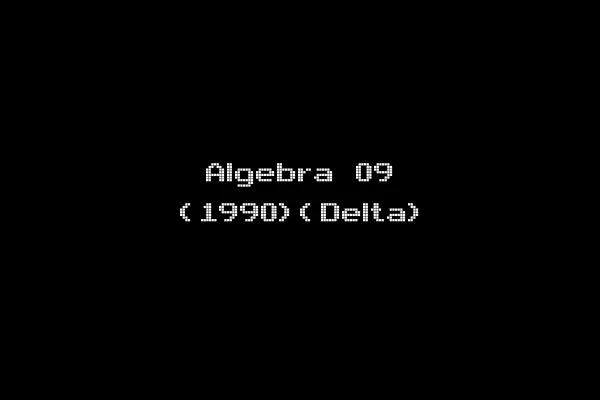 Algebra 09 (1990)(Delta)