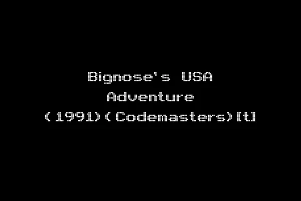 Bignose's USA Adventure (1991)(Codemasters)[t]