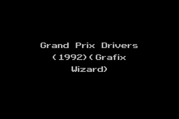 Grand Prix Drivers (1992)(Grafix Wizard)