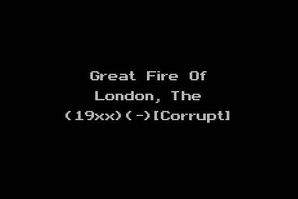 Great Fire Of London, The (19xx)(-)[Corrupt]