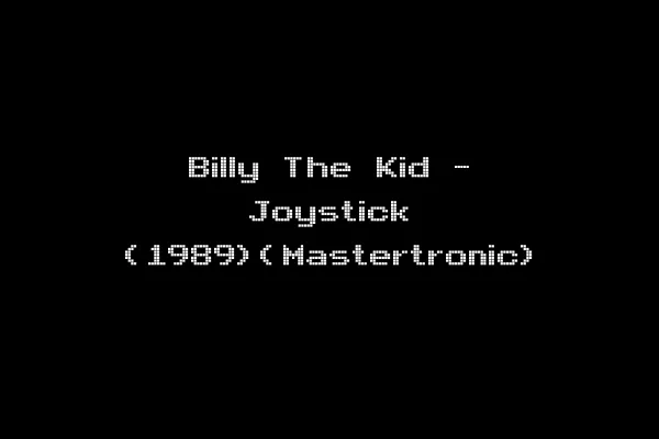 Billy The Kid - Joystick (1989)(Mastertronic)
