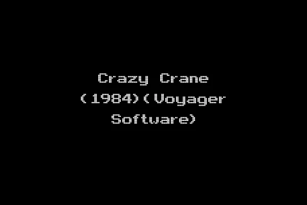 Crazy Crane (1984)(Voyager Software)