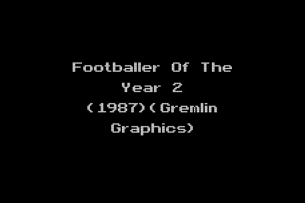 Footballer Of The Year 2 (1987)(Gremlin Graphics)