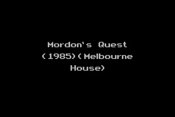 Mordon's Quest (1985)(Melbourne House)