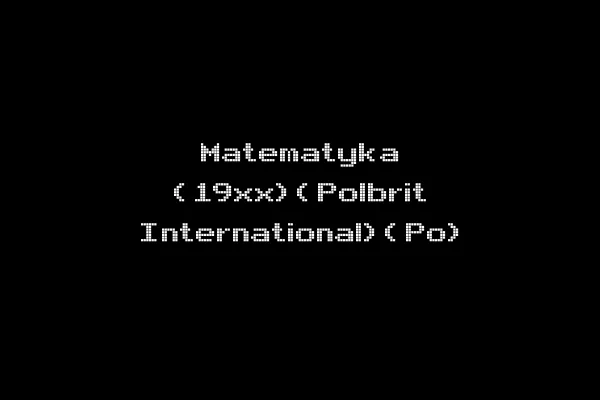 Matematyka (19xx)(Polbrit International)(Po)