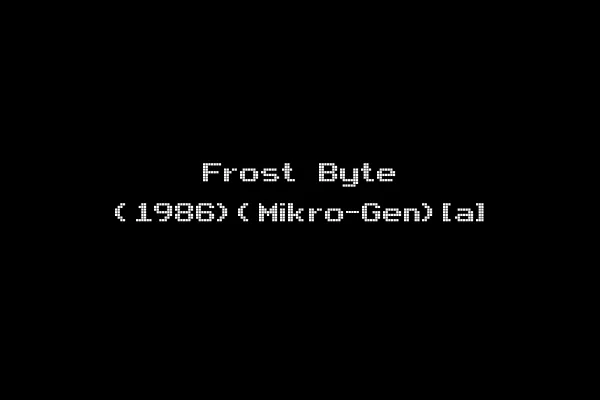 Frost Byte (1986)(Mikro-Gen)[a]