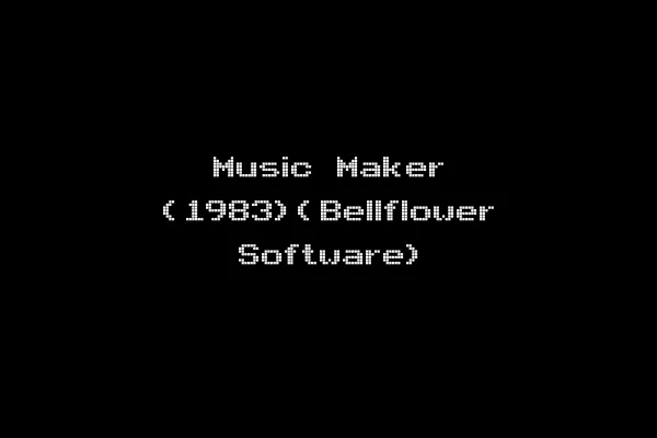 Music Maker (1983)(Bellflower Software)
