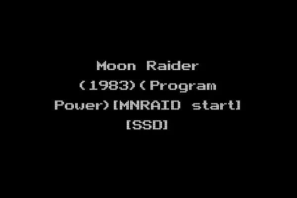 Moon Raider (1983)(Program Power)[MNRAID start] [SSD]