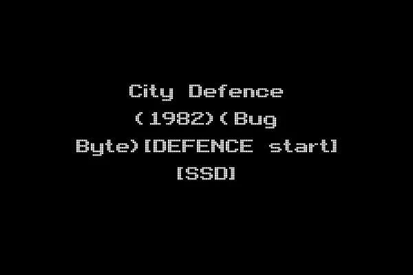 City Defence (1982)(Bug Byte)[DEFENCE start] [SSD]