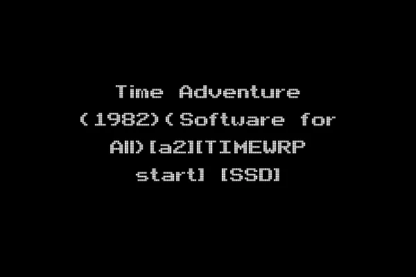 Time Adventure (1982)(Software for All)[a2][TIMEWRP start] [SSD]