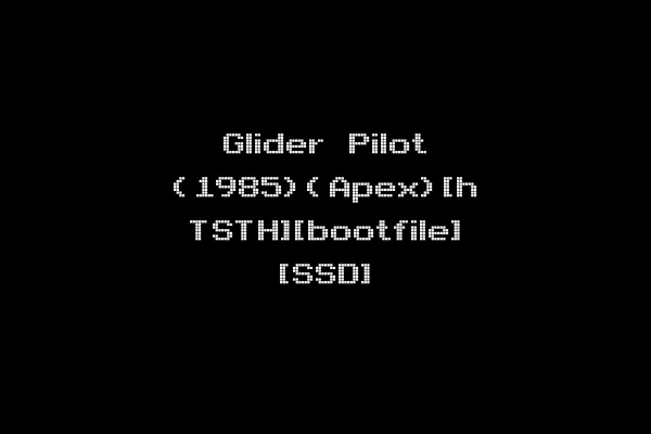 Glider Pilot (1985)(Apex)[h TSTH][bootfile] [SSD]