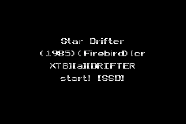 Star Drifter (1985)(Firebird)[cr XTB][a][DRIFTER start] [SSD]