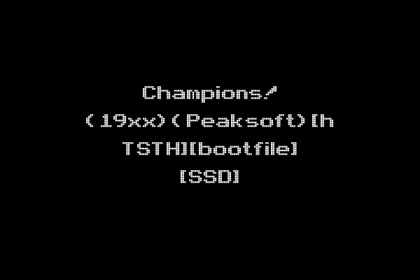 Champions! (19xx)(Peaksoft)[h TSTH][bootfile] [SSD]