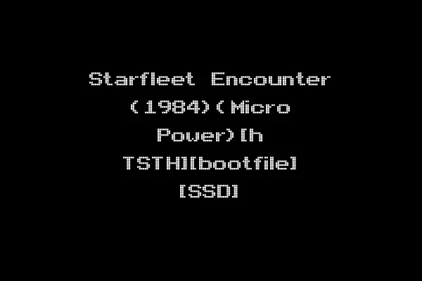Starfleet Encounter (1984)(Micro Power)[h TSTH][bootfile] [SSD]