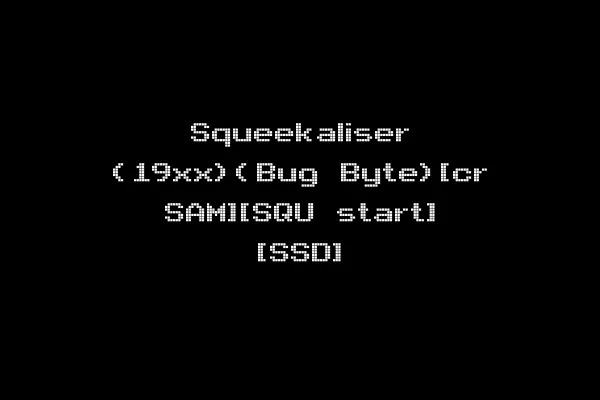 Squeekaliser (19xx)(Bug Byte)[cr SAM][SQU start] [SSD]