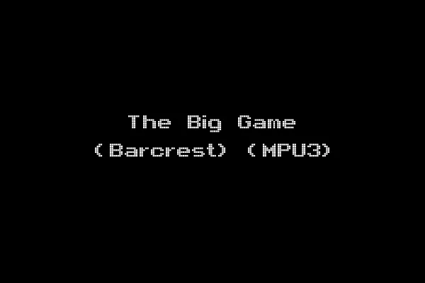The Big Game (Barcrest) (MPU3)
