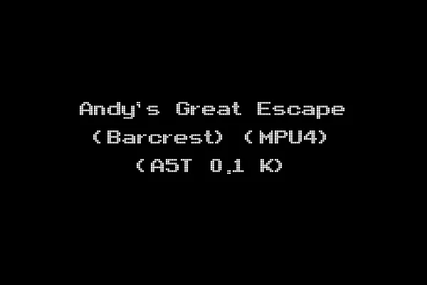 Andy's Great Escape (Barcrest) (MPU4) (A5T 0.1 K)